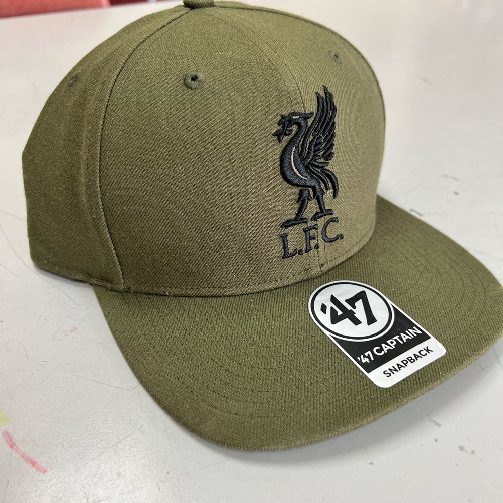 Liverpool F.C. 47 Brand Olive Green Snapback Hat